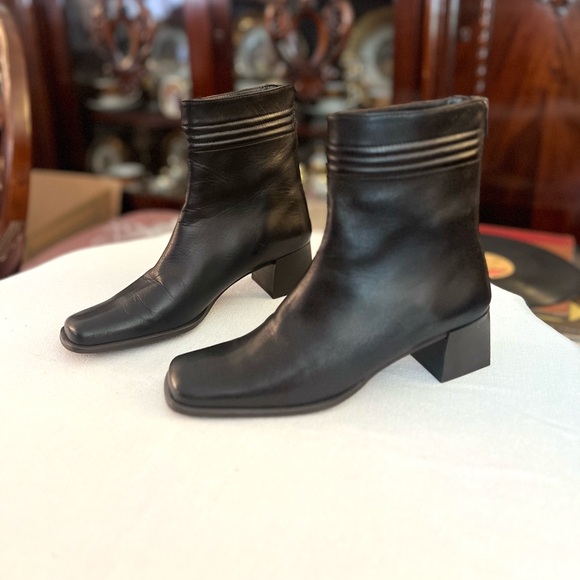 Leather Ankle Boots - Picture 1 of 5